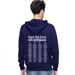 Leavers Hoodie Classic Name List 26 Design Stars & Stripes Hoodie